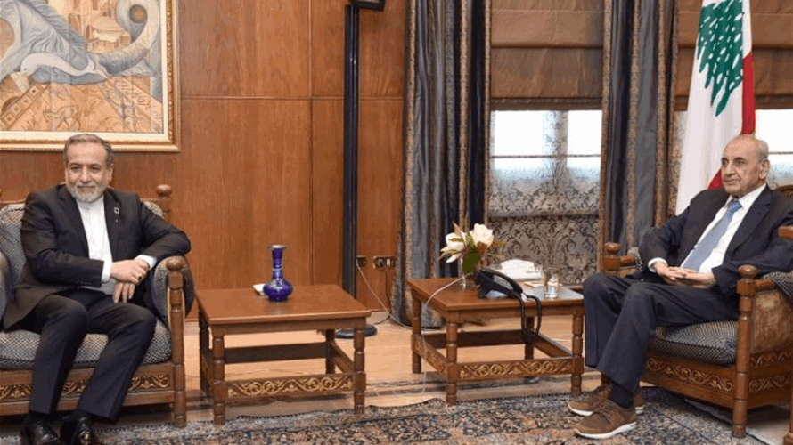 بري إستقبل وزير الخارجية الإيراني والتقى بعثة صندوق النقد وتلقى تهنئة بالعيد من السيسي