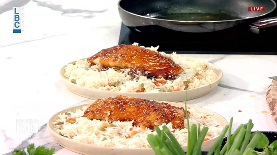 طريقة تحضير الترياكي بالسلمون مع الشيف فادي زغيب (فيديو)