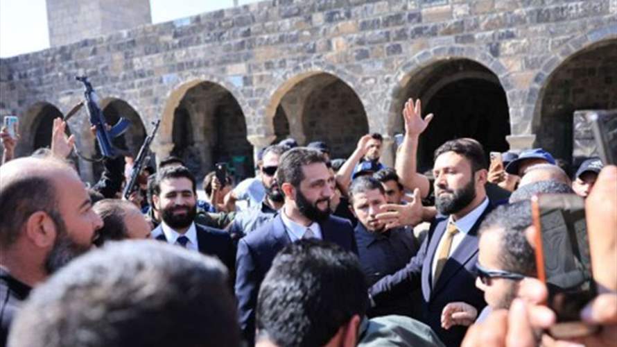 الرئيس السوري الانتقالي يزور درعا للمرة الأولى منذ الإطاحة بالأسد