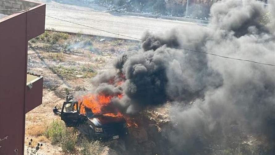Airstrike targets vehicle on south Lebanon road