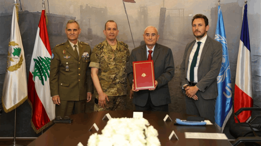 Lebanon and UNIFIL sign Memorandum of Understanding to support army needs