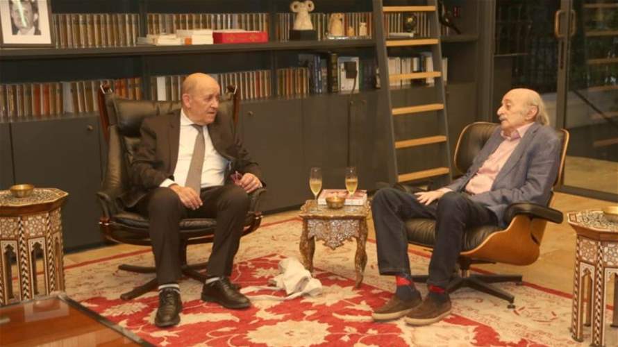 French Envoy meets Walid Jumblatt to discuss Lebanon's political developments