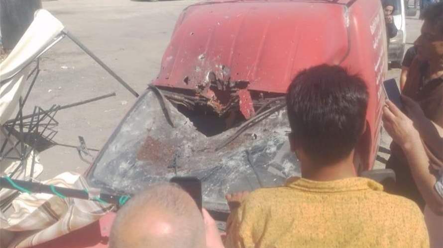 Two injured in Israeli airstrike on vehicle in South Lebanon's Beit Lif