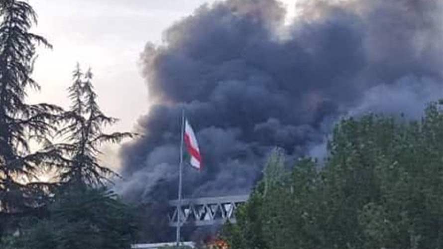 Fire erupts at strike-damaged Iran state TV HQ