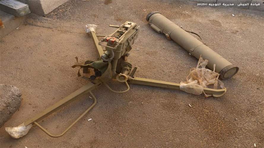الجيش: عمليات دهم وتوقيف أشخاص وضبط كمية كبيرة من الأسلحة والذخائر الحربية