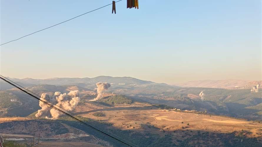 Israeli airstrikes target Lebanon's Iqlim al Tuffah region