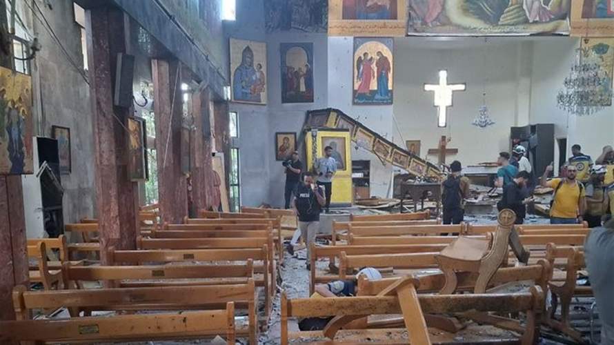 Syria says Islamic State group behind church attack, at least 15 dead