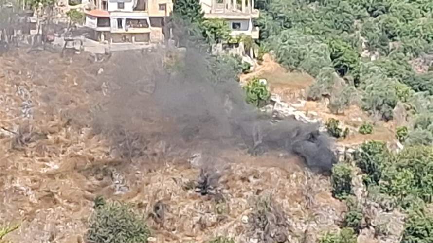 Interceptor debris sparks fire in south Lebanon area