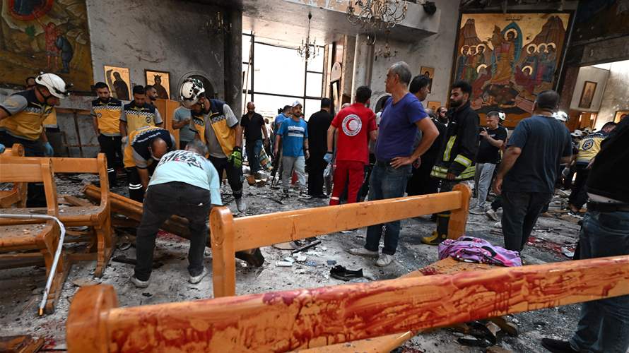 EU slams 'heinous and cowardly' Damascus church attack