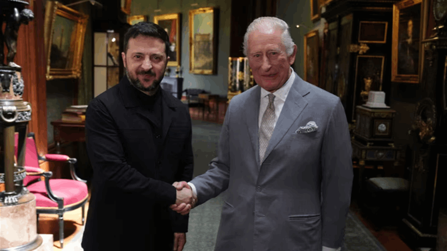 Ukraine's Zelensky meets King Charles on British visit