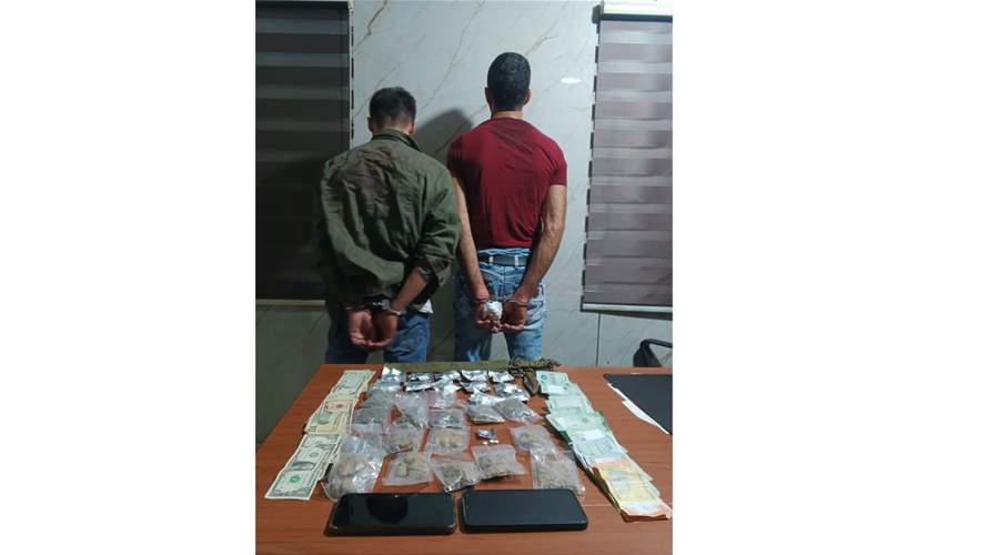 بالجرم المشهود... توقيف شخصين يروّجان المخدّرات في صيدا  