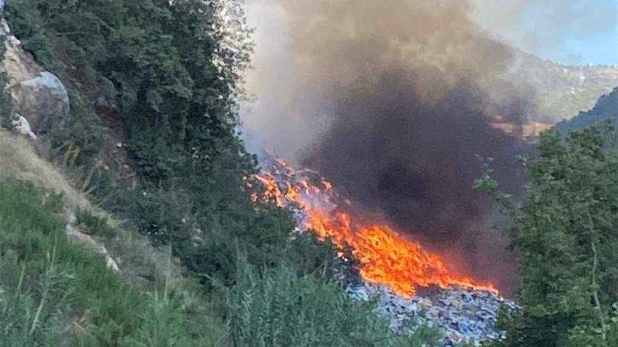 Massive fire erupts at unregulated dumpsite in Bchannine, Zgharta district
