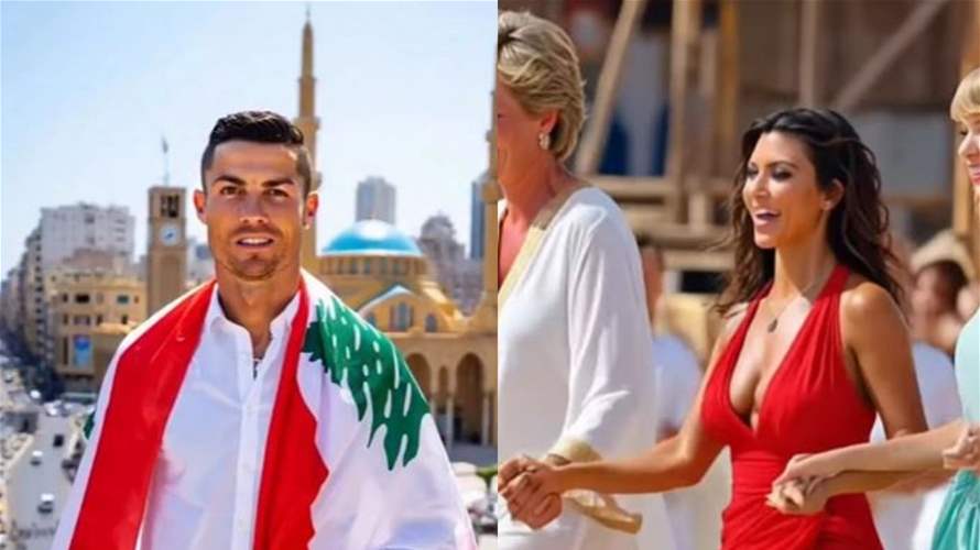 رونالدو في بيروت وكيم كارداشيان ترقص الدبكة... مقطع فيديو غريب يشعل مواقع التواصل والجمهور: "أحلام العصر"