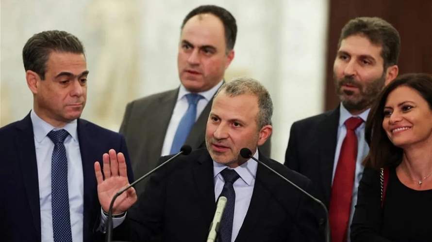 Gebran Bassil links disarmament to Israeli withdrawal, discusses refugee crisis resolution in meeting with President Aoun