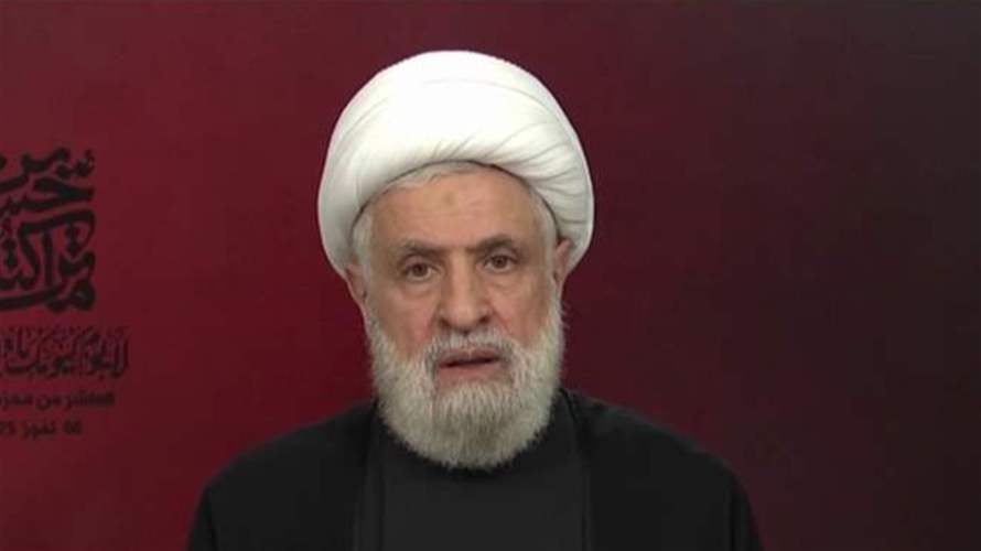 قاسم: لن نكون جزءًا من شرعنة الإحتلال في لبنان... ومستعدون للسلم وبناء البلد
