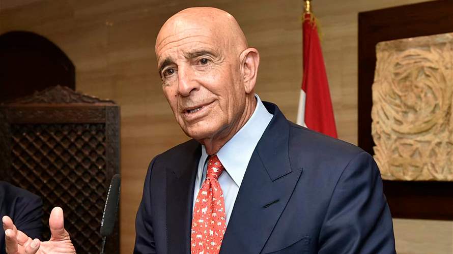 Envoy Tom Barrack arrives in Beirut to receive Lebanon’s official response to US proposal