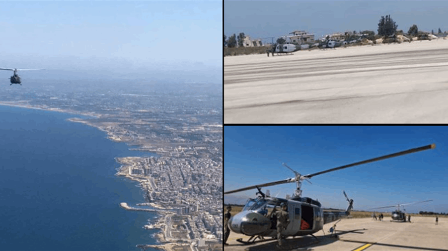 Lebanese Army sends helicopters to assist in extinguishing Syria wildfires