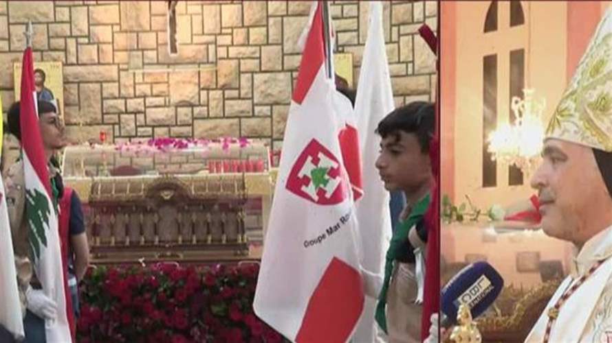 وصول ذخائر القديسة تيريزا الطفل يسوع إلى منطقة المتحف في بيروت
