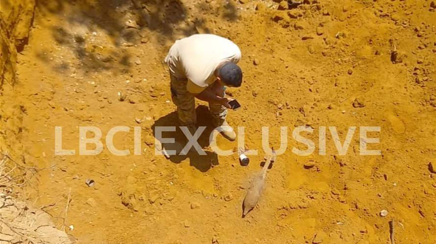 داخل حرج بيروت... العثور على قذيفة غير منفجرة 