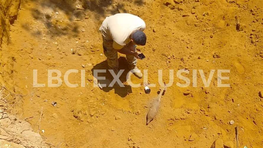 Unexploded civil war shell found during rehabilitation work in Horsh Beirut