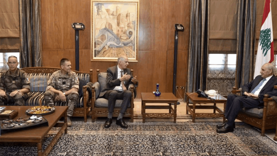 Speaker Berri meets new French ceasefire envoy amid ongoing Israeli violations of UN Resolution 1701