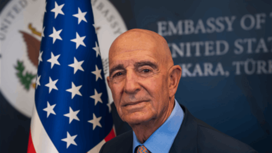 US envoy Tom Barrack arrives in Beirut for high-level talks