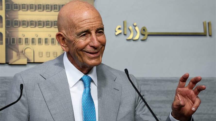 US envoy Tom Barrack urges Lebanon to back disarmament talk with action, sources tell LBCI 