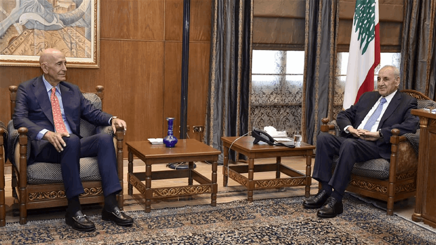 توم براك من عين التينة: نعمل للوصول الى الإستقرار وعليكم أن تتحلوا بالأمل