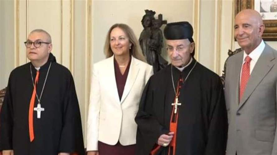  المبعوث الأميركي توم براك في بكركي للقاء البطريرك الماروني الكاردينال مار بشارة بطرس الراعي