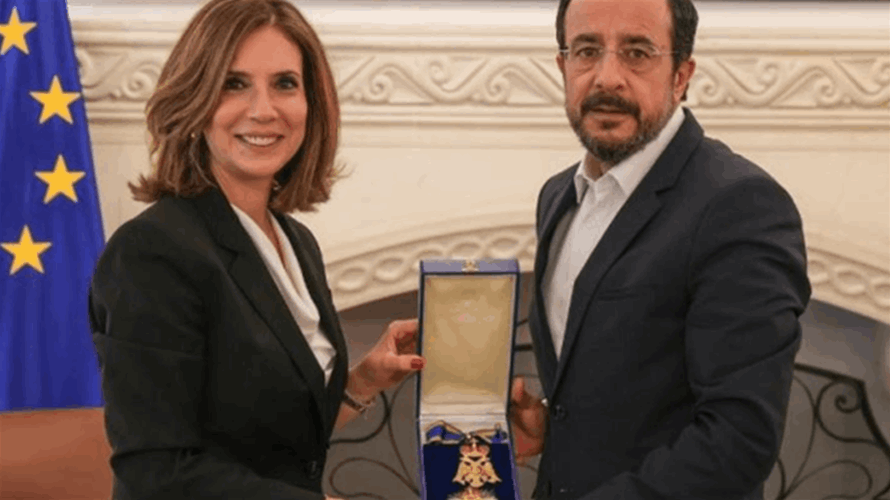 وسام رفيع لسفيرة لبنان في قبرص لانتهاء مهامها