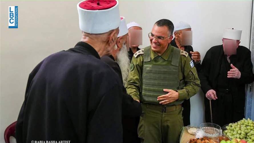الجيش الإسرائيلي نشر صورًا لأدرعي متجولًا في إحدى قرى جبل الشيخ الدرزية