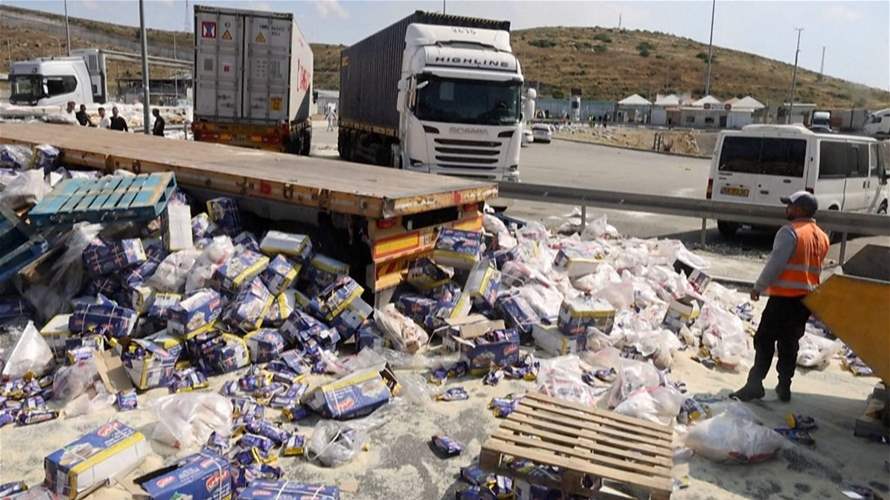 مستوطنون إسرائيليون هاجموا قافلة مساعدات متجهة إلى غزة