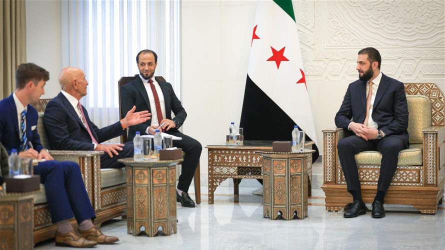 Syrian President meets Tom Barrack to discuss political and security developments