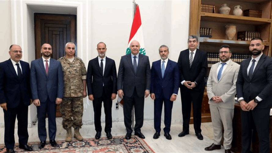 رئيس الجمهورية ترأس الاجتماع الأول للجنة المكلّفة بالتفاوض مع الجانب القبرصيّ