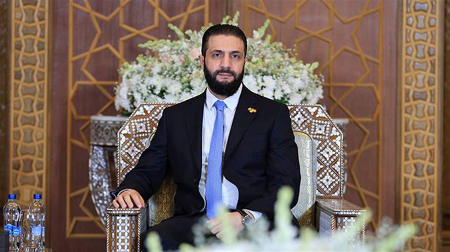 الشرع بحث مع وزير الخارجية التركي التطورات وتعزيز التعاون المشترك
