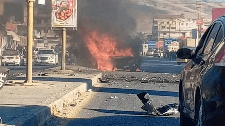 Vehicle targeted in attack on Masnaa–Sham road (Video) 