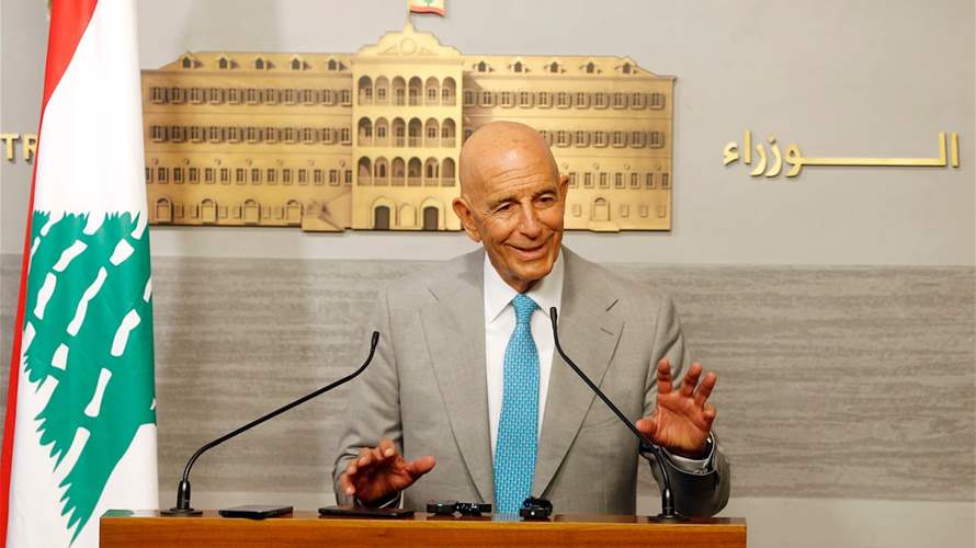 US envoy Tom Barrack praises Lebanon’s cabinet for ‘historic’ step toward sovereignty and peace