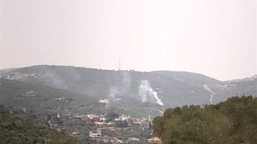 Israeli army artillery attack sparks groves fires in border towns