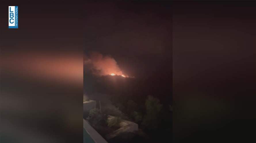 حريق كبير في أحراج بلدة بشعلة قضاء البترون... اليكم التفاصيل