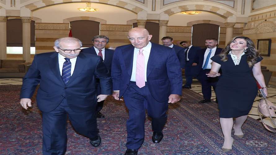 نواف سلام إستقبل توم براك... وتشديد على وجوب قيام الجانب الأميركي بمسؤوليته في الضغط على إسرائيل