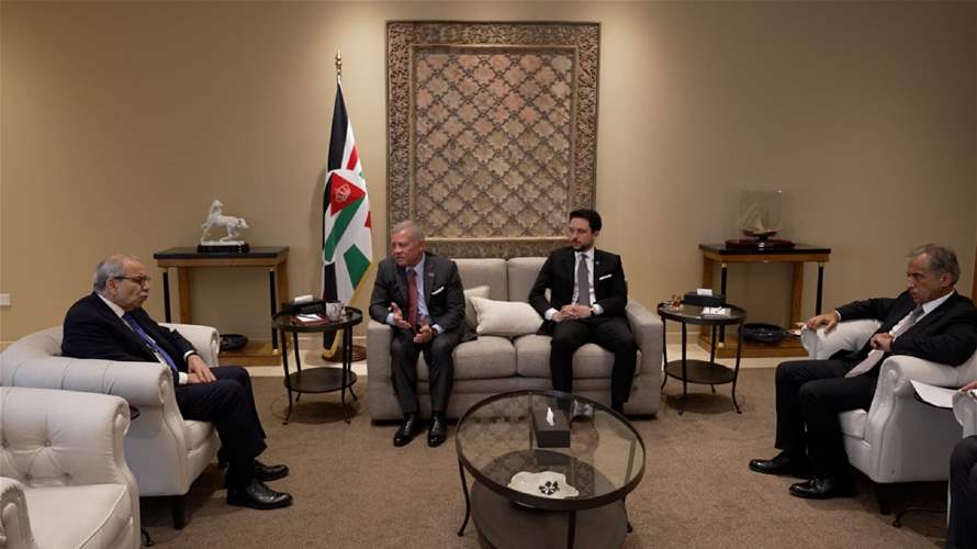 King Abdullah II receives PM Salam, affirms Jordan’s full support for Lebanon