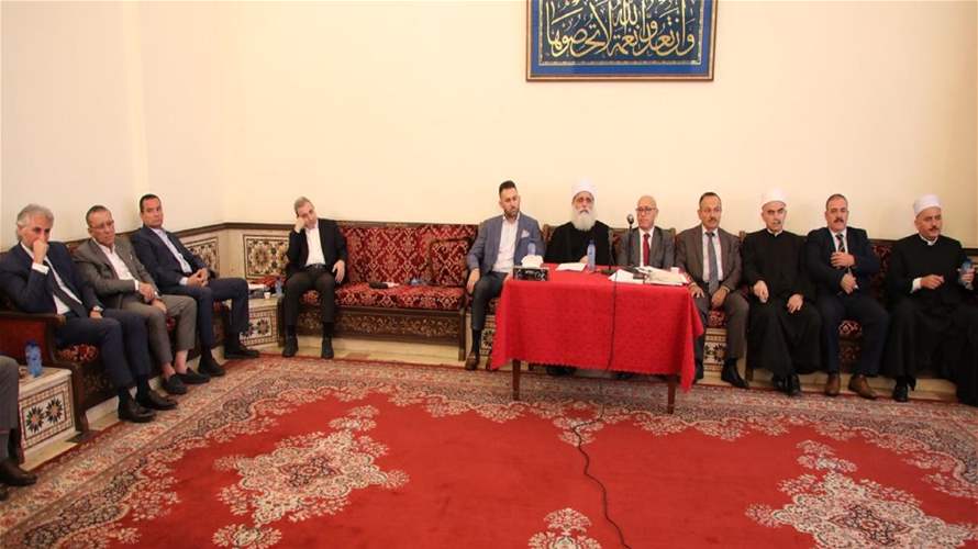 اجتماع للهيئة العامة للمجلس المذهبي برئاسة شيخ العقل وبحضور تيمور جنبلاط