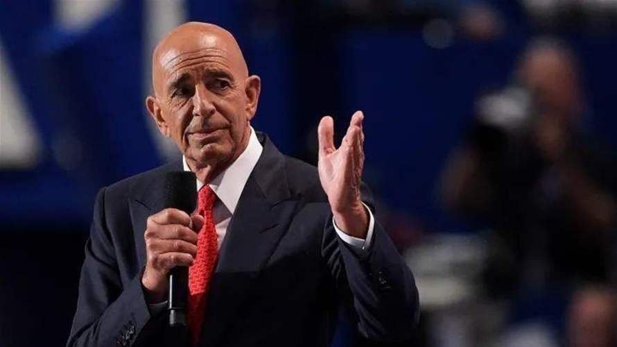 US Envoy Tom Barrack hails agreement on voluntary disarmament in Beirut camps