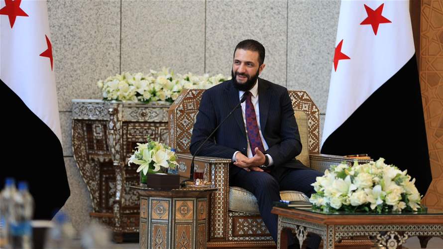 الشرع: نحتاج الى صفحة بيضاء بين سوريا ولبنان