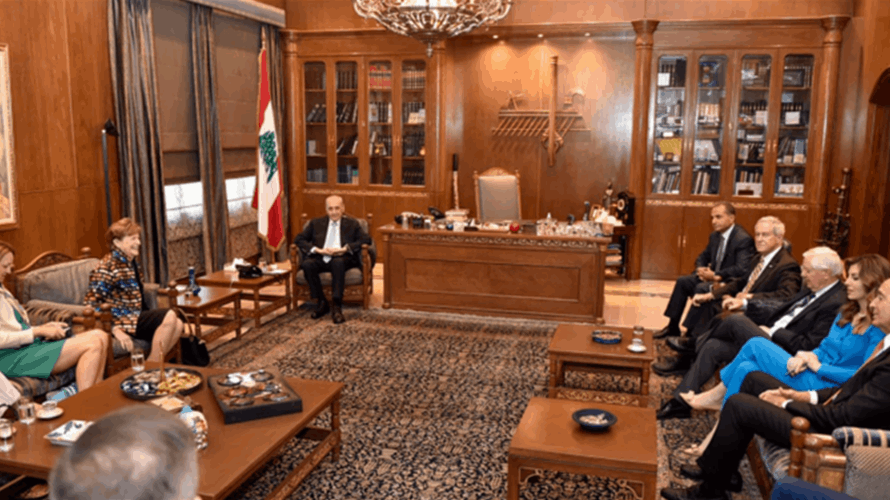 Speaker Berri discusses latest developments in Lebanon with US delegation