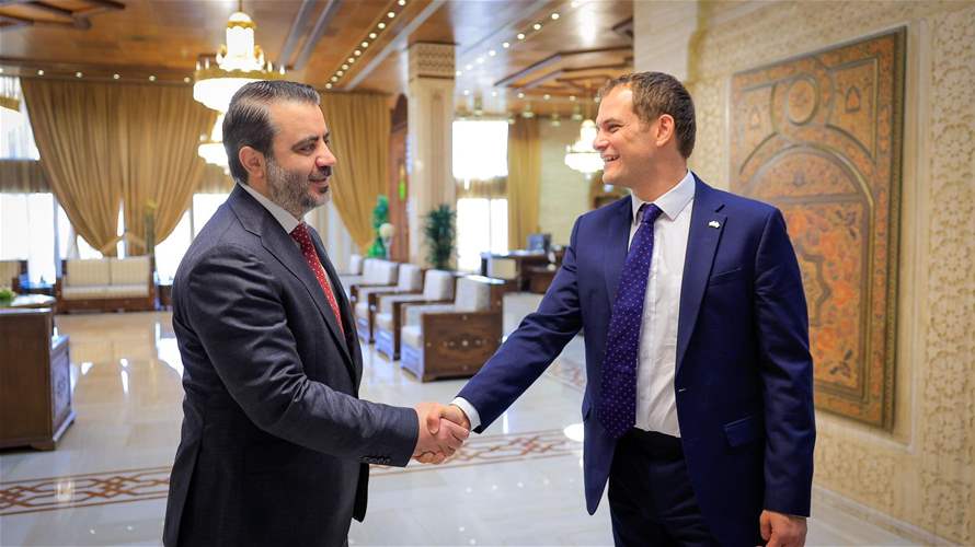 لقاء جمع الشيباني وفالكونر... وبحث في تعزيز العلاقات بين سوريا والمملكة المتحدة