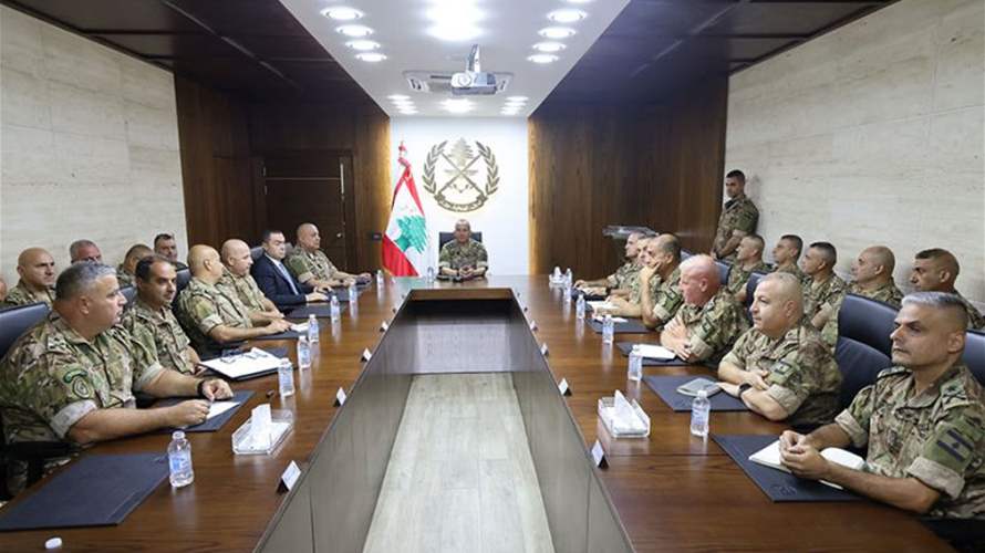 Army Commander Haykal stresses readiness, border coordination amid Israeli violations