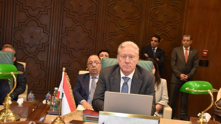 رجي في الدورة الـ164 لمجلس جامعة الدول العربية: قرار حصر السلاح سياديّ ونرفض أي تدخل خارجيّ في شأنه