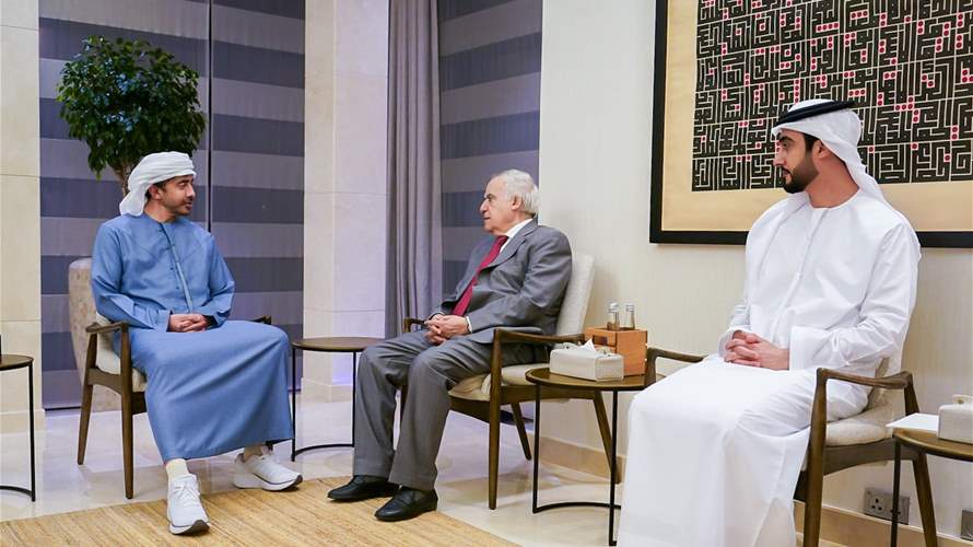 وزير الخارجية الإماراتي عبدالله بن زايد يستقبل وزير الثقافة اللبناني غسان سلامة ويبحثان العلاقات الأخوية بين الإمارات ولبنان وأفاق التعاون في المجال الثقافي