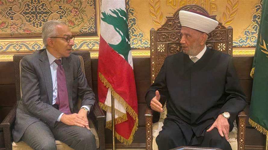 المفتي دريان استقبل وزير الاقتصاد: بحث في الأوضاع الاقتصادية والمستجدات اللبنانية والعربية